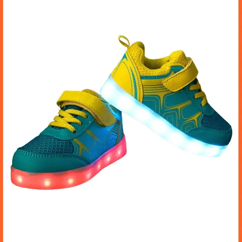 Usb Charging Led Lights Kids Sneakers