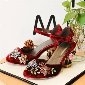 Vibrant Dahlia    Shoes Kawaii Academia Y2K Cottagecore Coquette Fairycore Dollette Princesscore