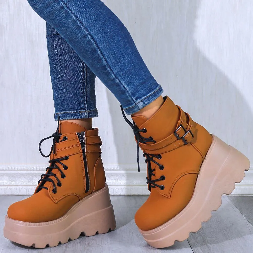 Vibrant Splash of Colors High Platform Shoes