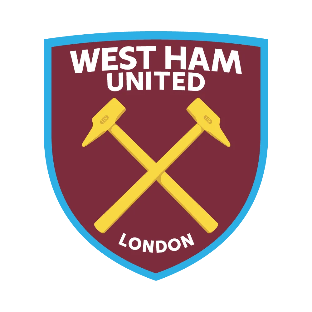 West Ham United FC Stickers: Custom UV DTF Decals with Claret-Blue-White Pride 🔴🔵⚪️⚽