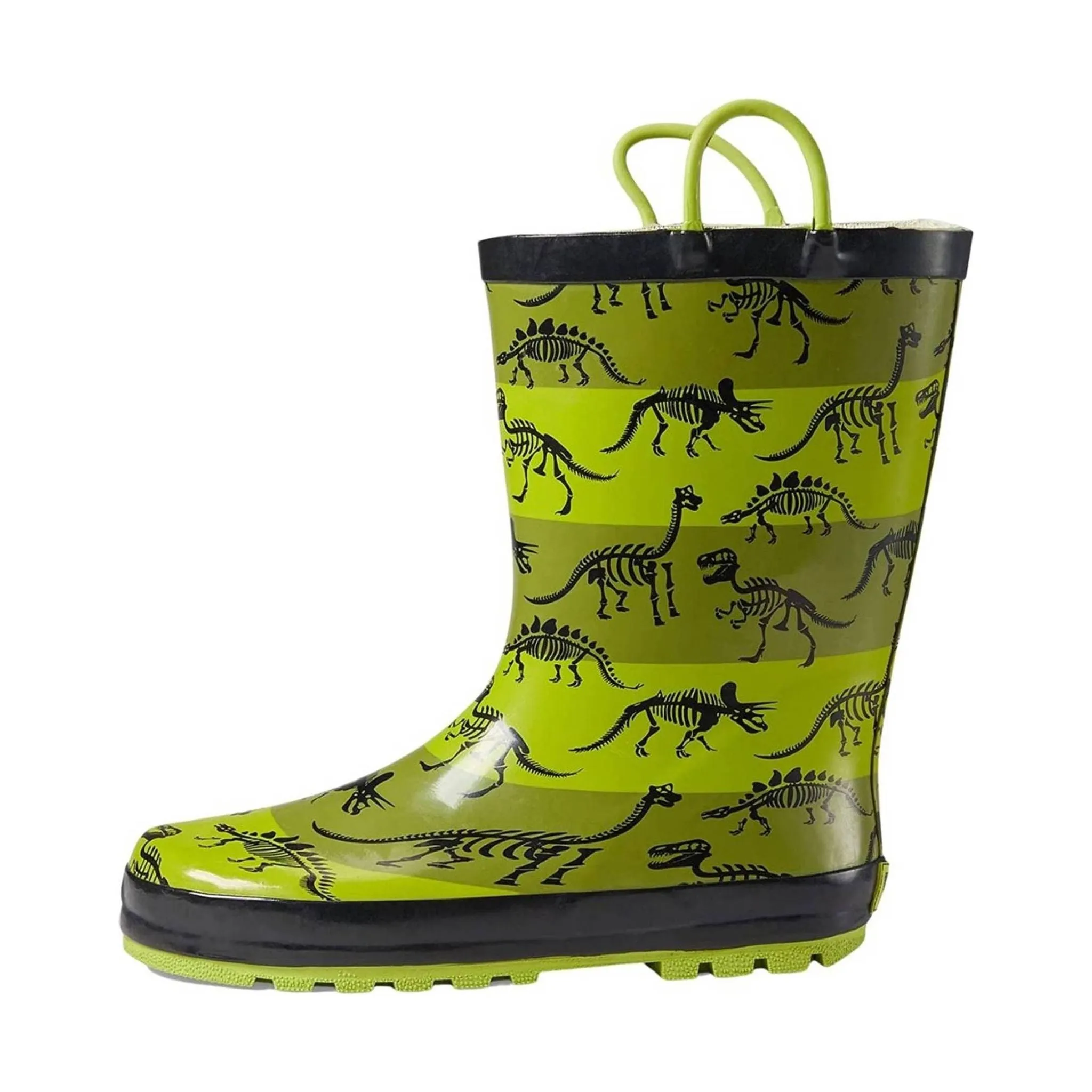 Western Chief Kids' Dino Bones Rain Boot - Green