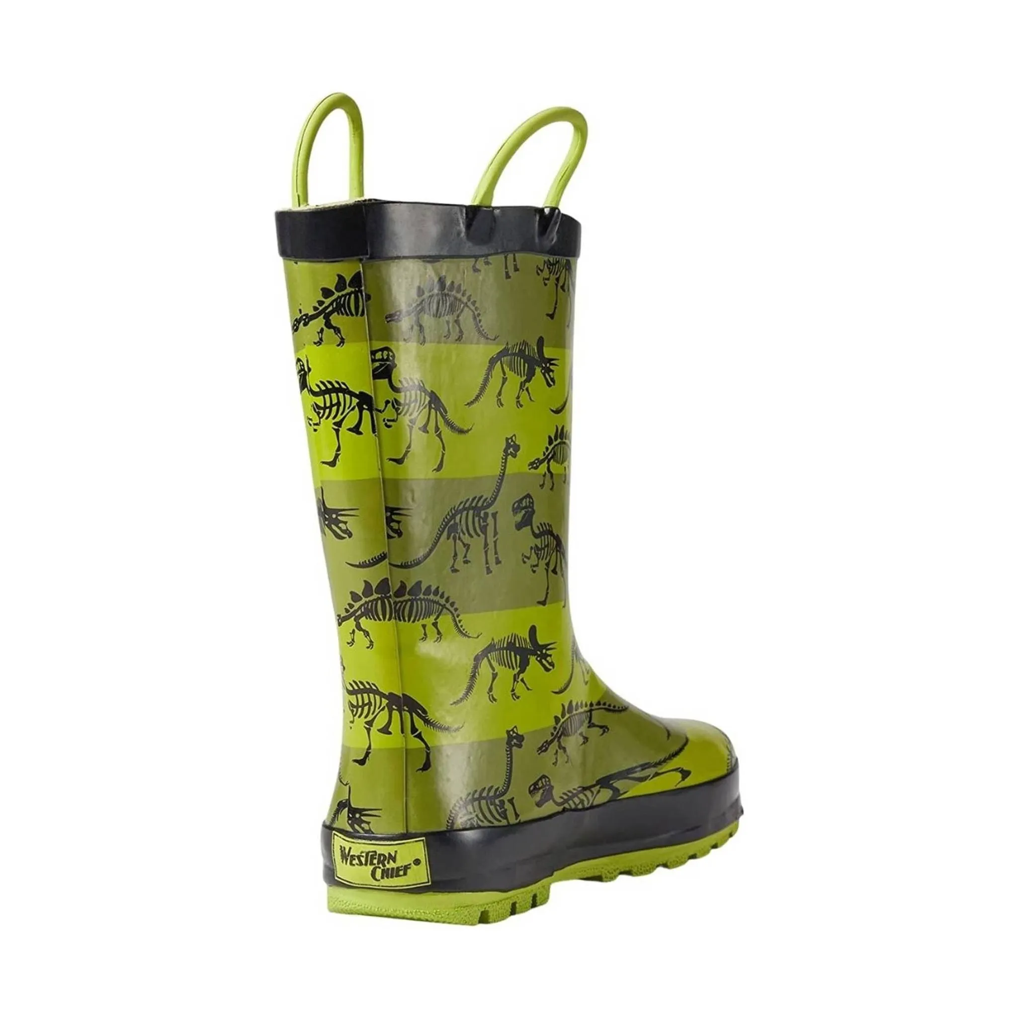 Western Chief Kids' Dino Bones Rain Boot - Green