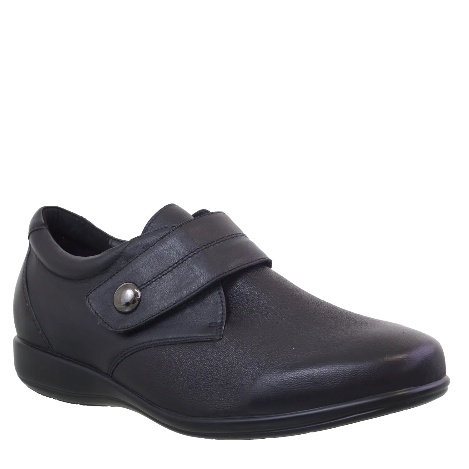 WHISPER - BLACK STRETCH LEATHER
