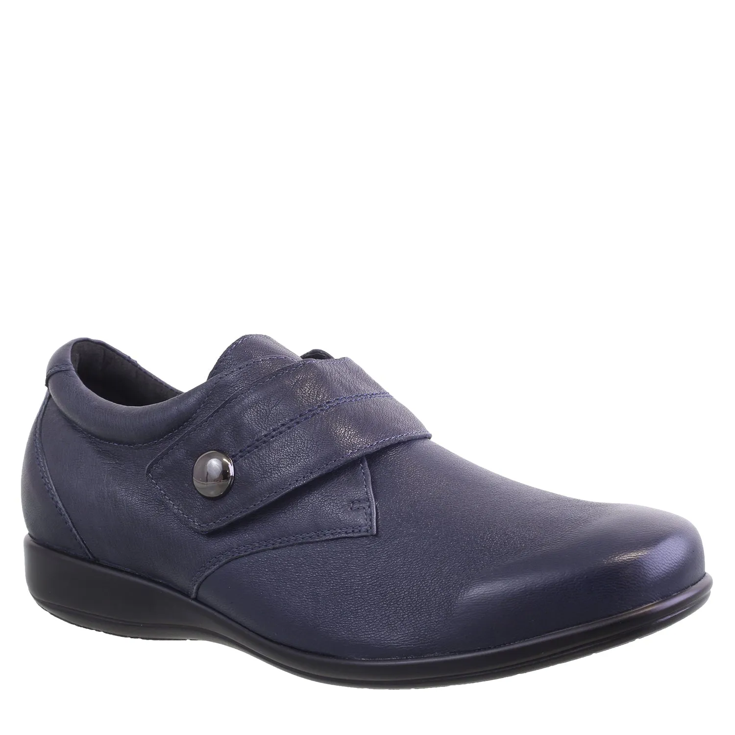 WHISPER - NAVY STRETCH LEATHER