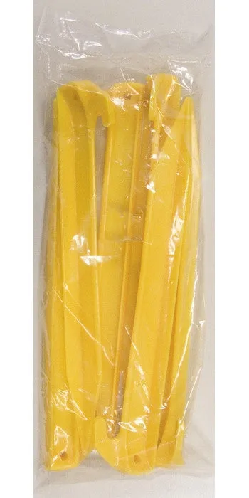 Yellow - Bright Tent Stake 9 in. - Plastic